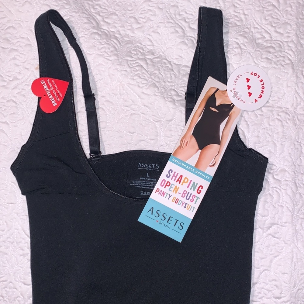Assets by Spandex Open Bust Bodysuit - Picture 6 of 12
